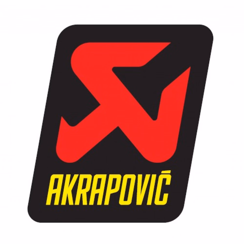 Akrapovic Muffler Decal Heat Resistant Aluminium Vertical - 70x75mm