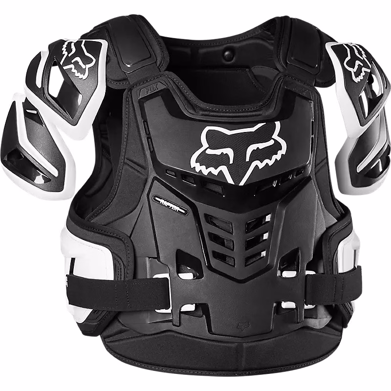 Fox Raptor Vest CE Chest Guard Black/White