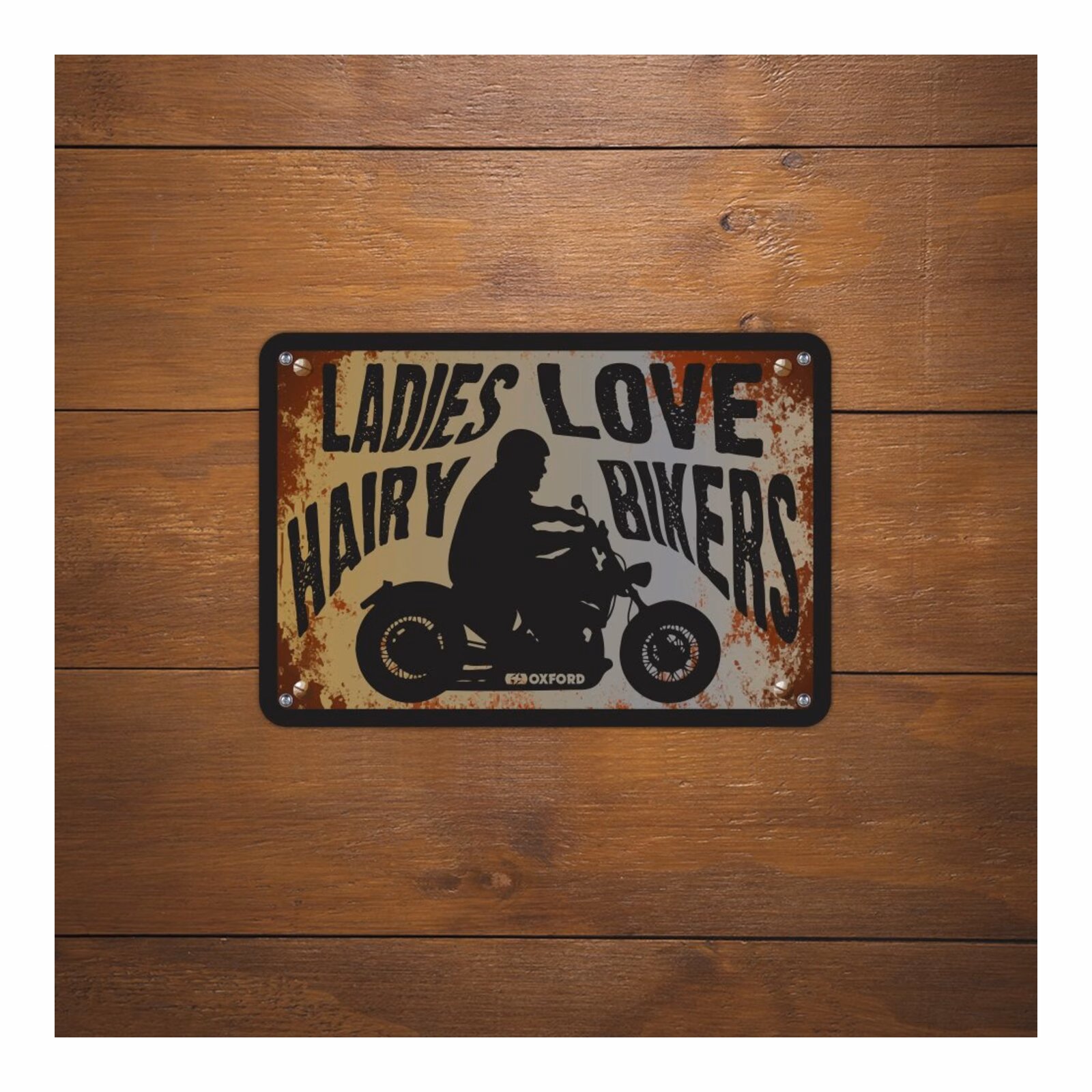 Oxford Garage Metal Sign: "Ladies Love Hairy Bikers" - Image 2