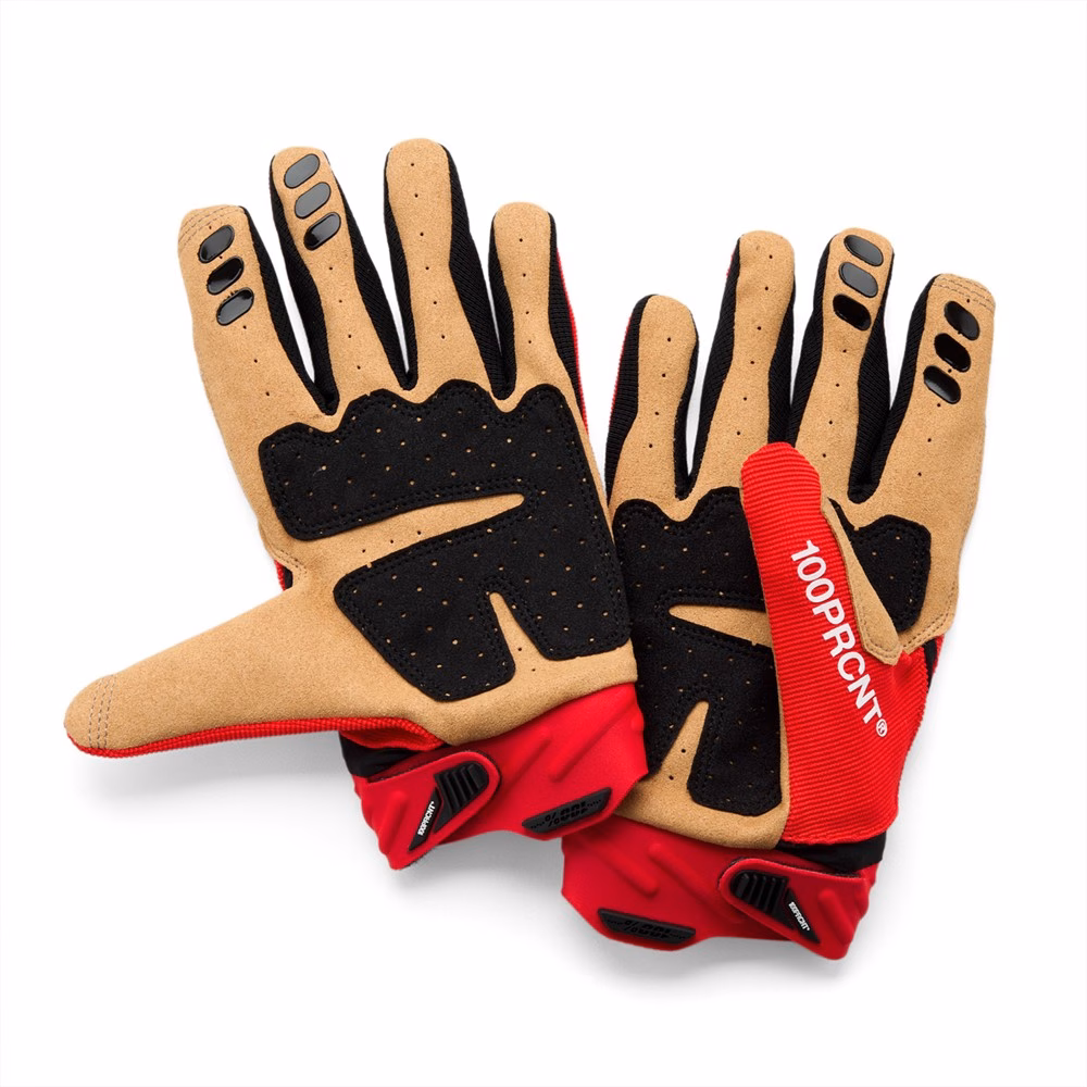 100% Airmatic 2 Motocross Gloves Red/Black