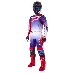 Alpinestars Fluid Wurx Motocross Jersey Purple/Bright Red - Image 4