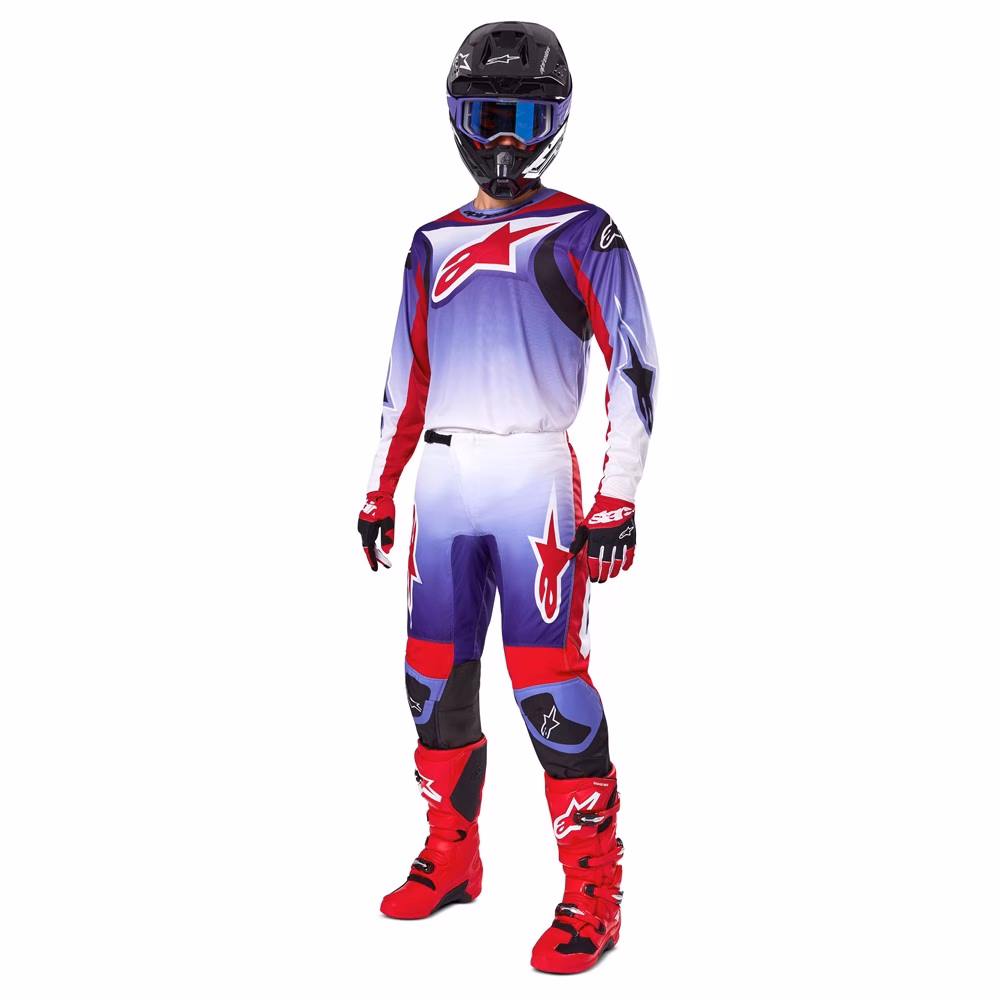 Alpinestars Fluid Wurx Motocross Jersey Purple/Bright Red