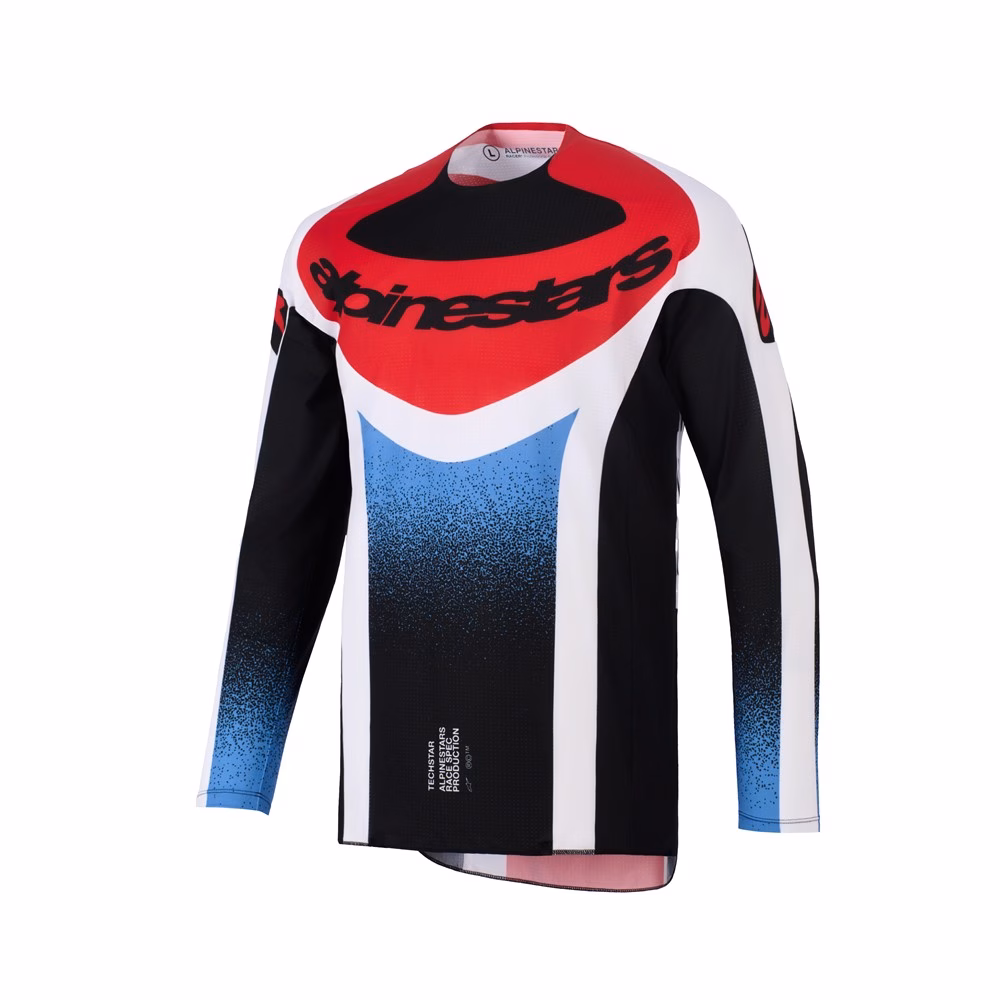 Alpinestars Techstar Knif Motocross Jersey Black/White/Red