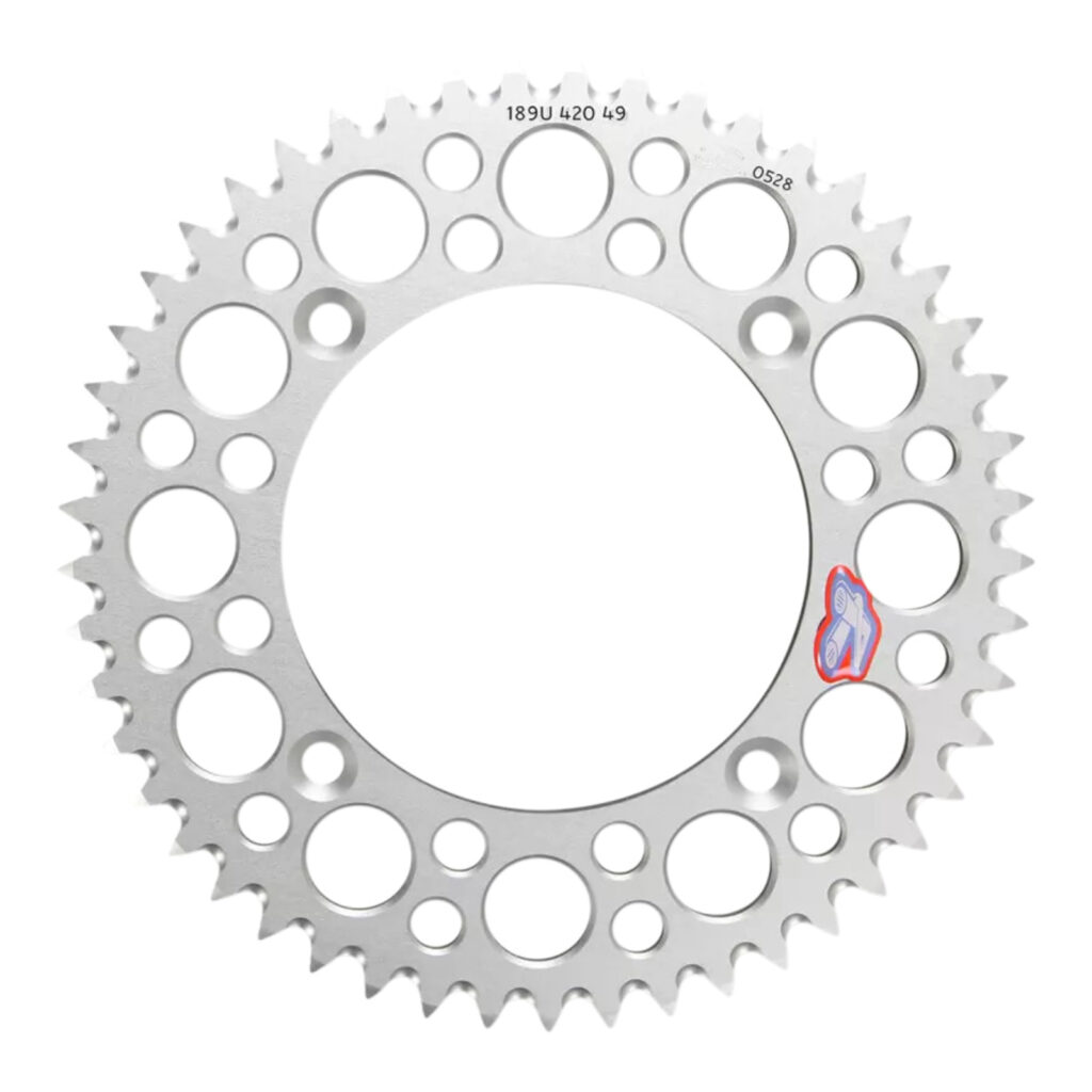 Renthal Sprocket Rear Silver 54T Alloy 7075 T6 Grooved Honda