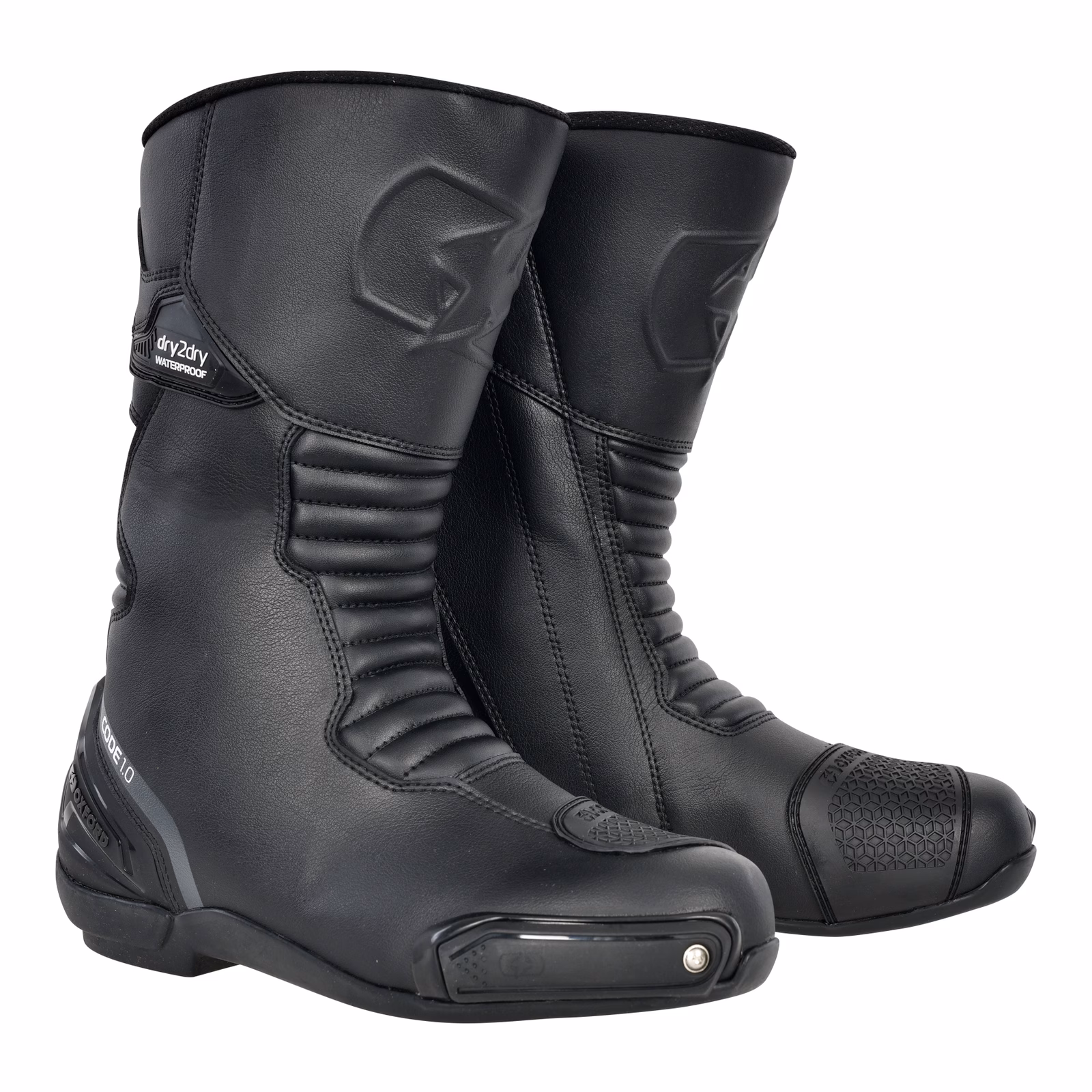 Oxford Code 1.0 Dry2Dry Road Boots Black - Image 1