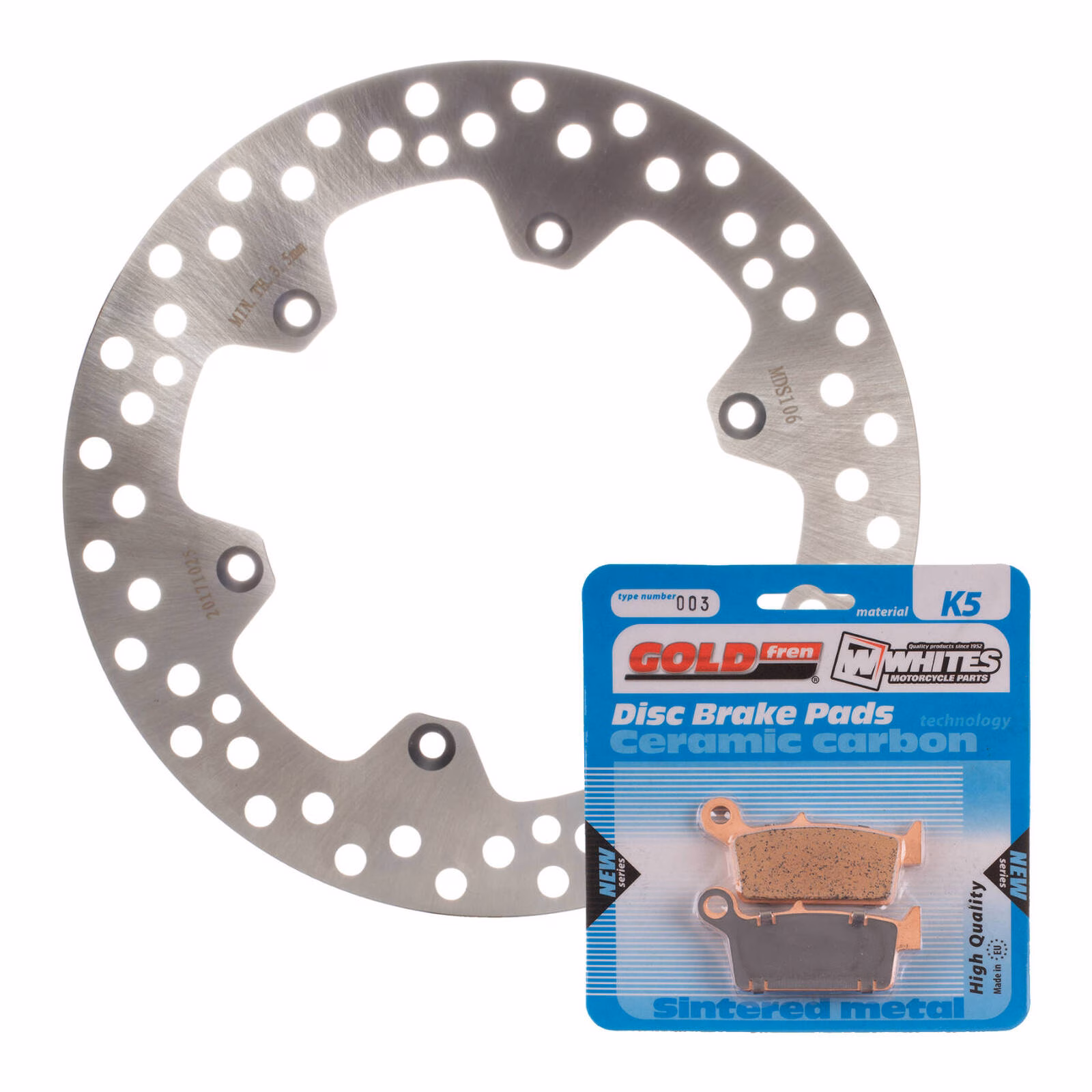 Brake Disc & Pad Rear Kit - Suzuki DRZ400E '00-'20 - Image 1