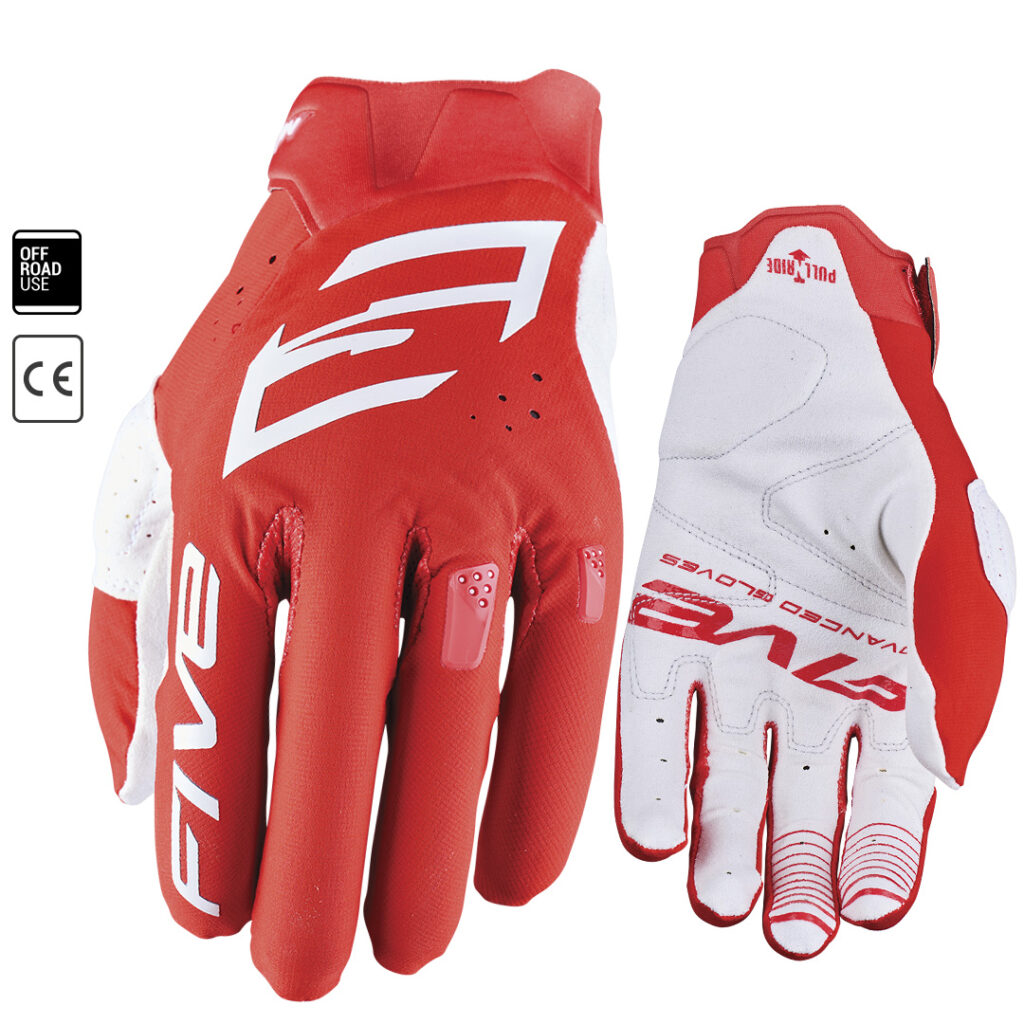 FIVE MXF 1 EVO Motocross Gloves Red
