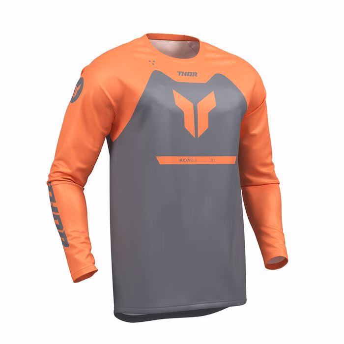Thor MX Ridemode Menace Motocross Jersey Charcoal