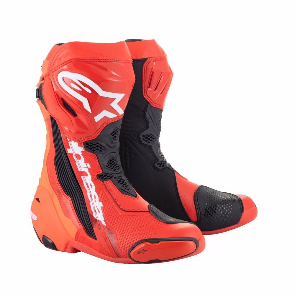 Alpinestars Supertech R Road Boots Bright Red/Red Fluoro