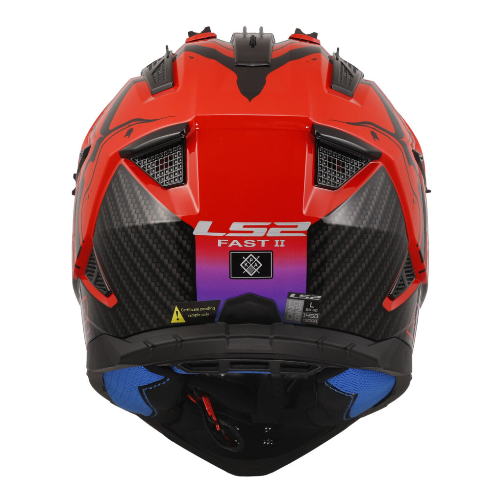 LS2 MX708 Fast II Wash Motocross Helmet Red / Black / Blue