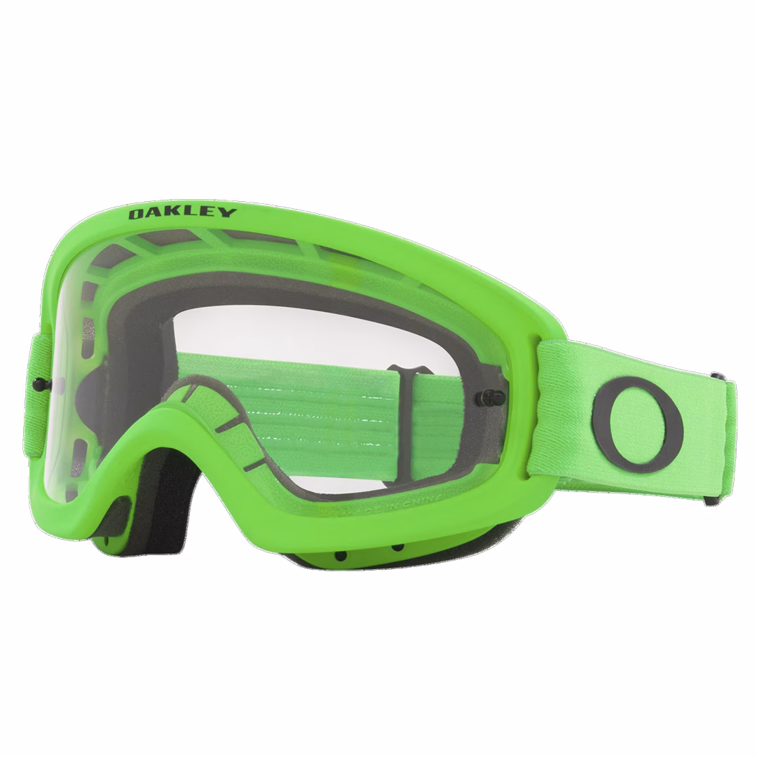 Oakley O-Frame 2.0 Pro XS MX Goggle Moto Green w/ Clear Lens - Image 1