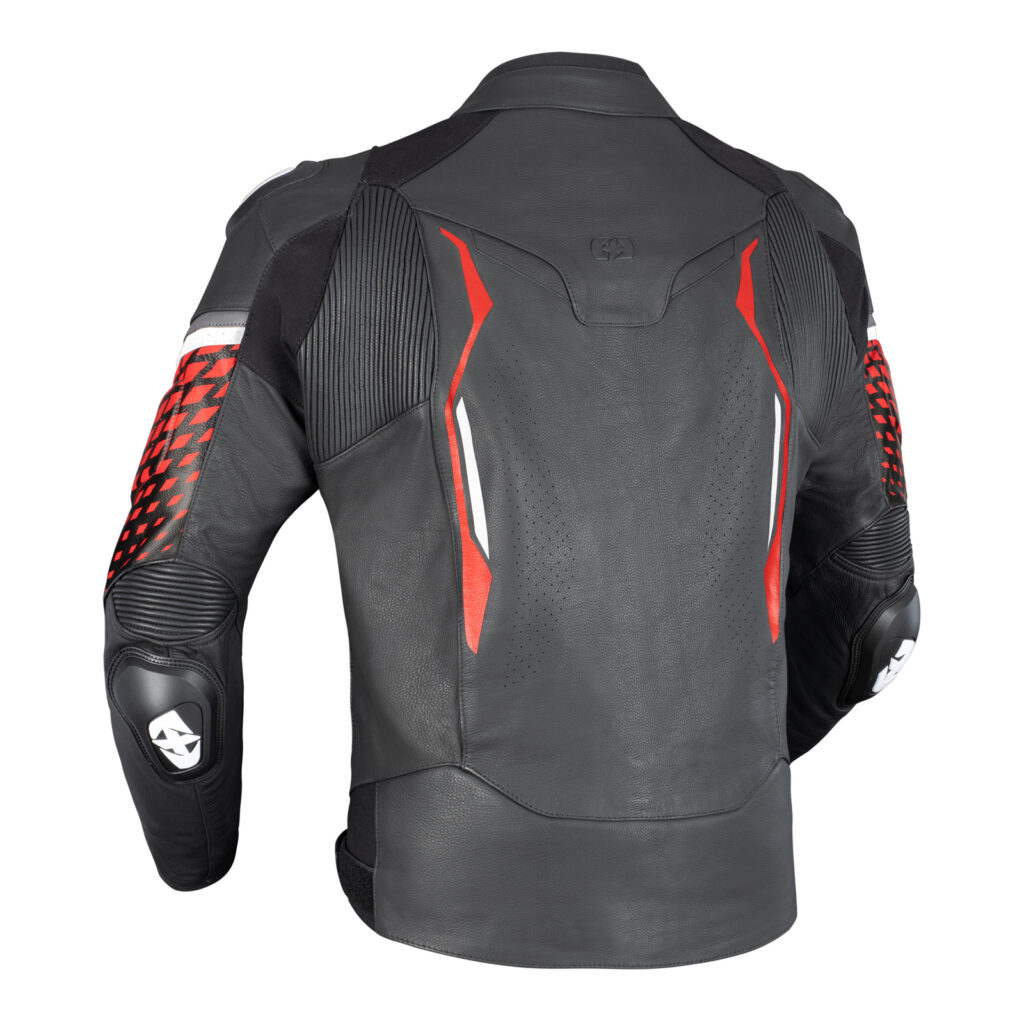 Oxford Nexus 1.0 Road Leather Jacket - Black / Red