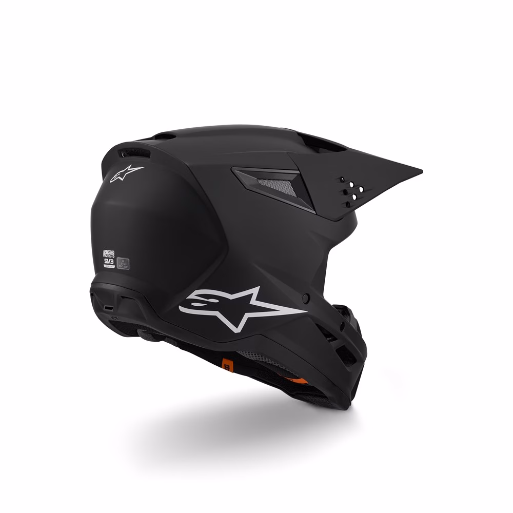 Alpinestars S-M3 Motocross Helmet Matte Black