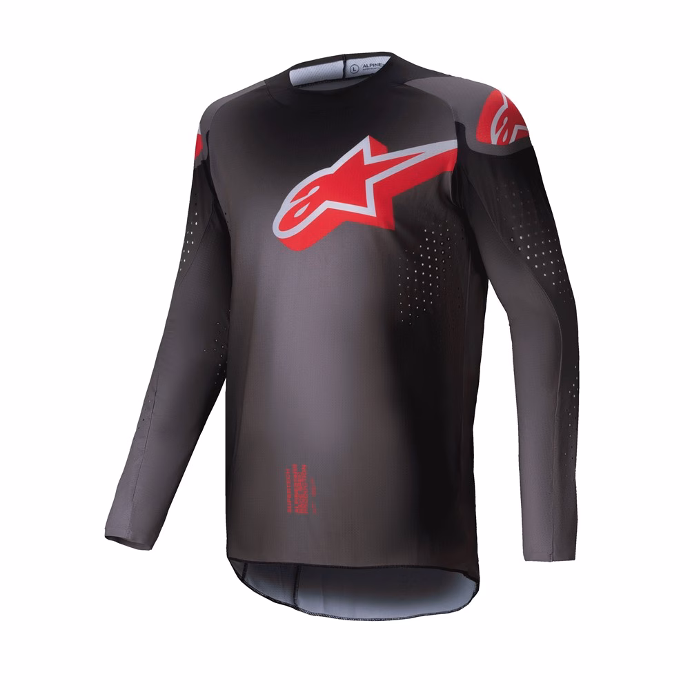 Alpinestars Supertech Lipan Motocross Jersey Smoke/Bright Red