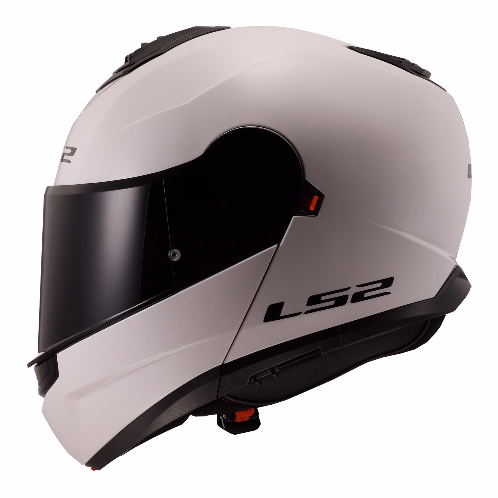 LS2 FF908 Strobe II Flip Front Helmet White - Image 3