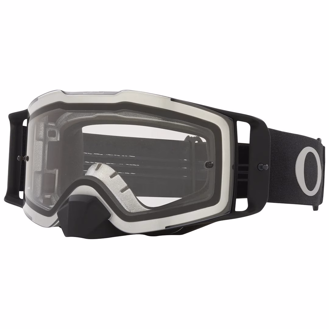 Oakley Front Line Motocross Goggles TuffBlocks Blk/Gunmetal w/ Clear Lens - Image 1