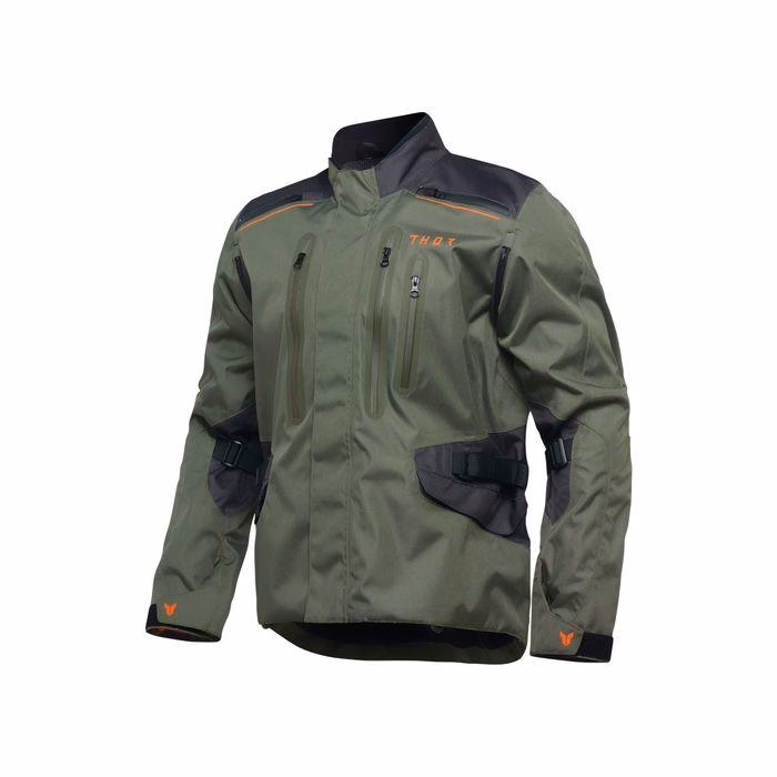 Thor MX Range Jacket Army/Orange