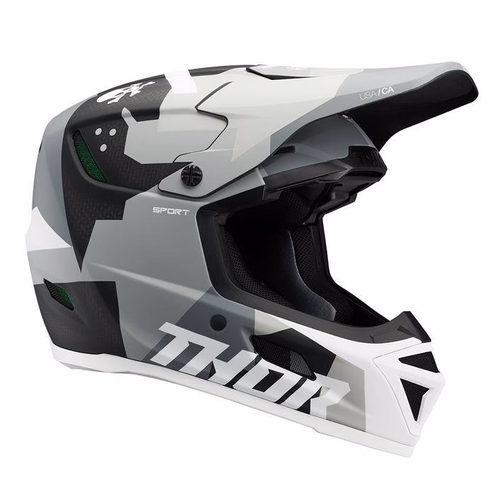 Thor Reflex Sport Carbon Brave Motocross Helmet Grey/White