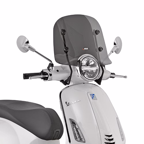 GIVI SCREEN PIAGGIO PRIMAVERA 50-150 '14-> SMOKED 28.5x45.5cm (A5608A)