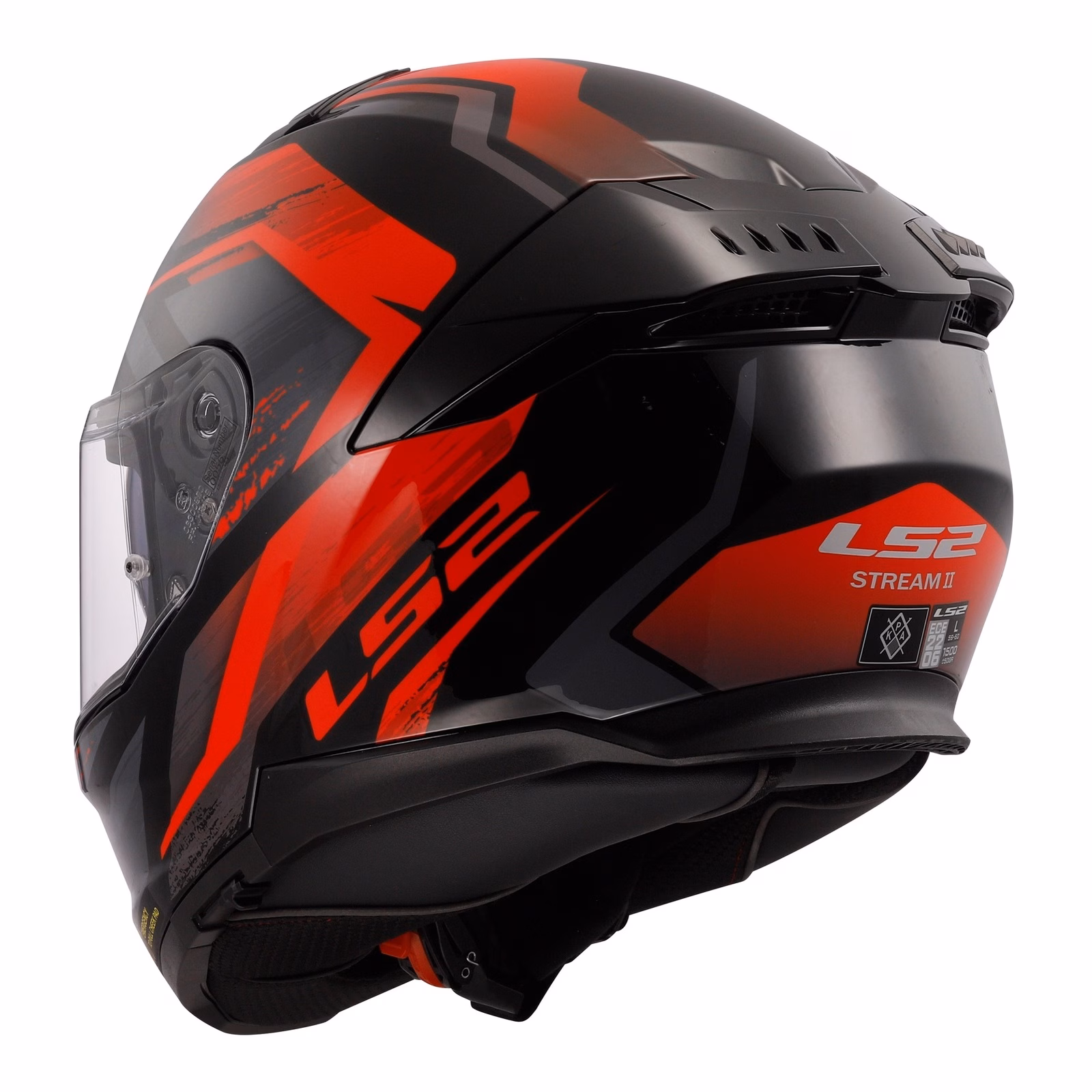 LS2 FF808 Stream II Fury Road Helmet Black / Red - Image 3