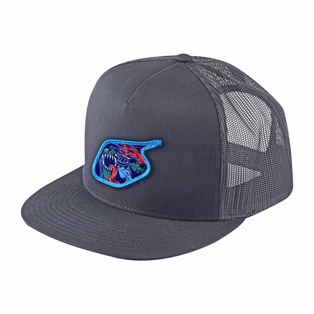Troy Lee Designs Trucker History Snapback Cap Charcoal