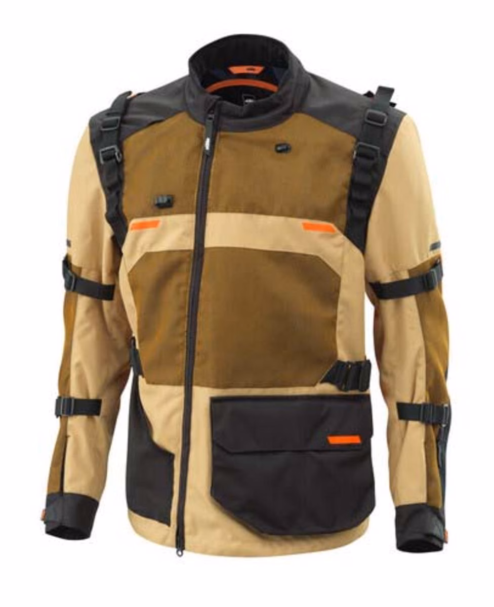 KTM Adventure R v3 Jacket Brown/Orange/Black - Image 1