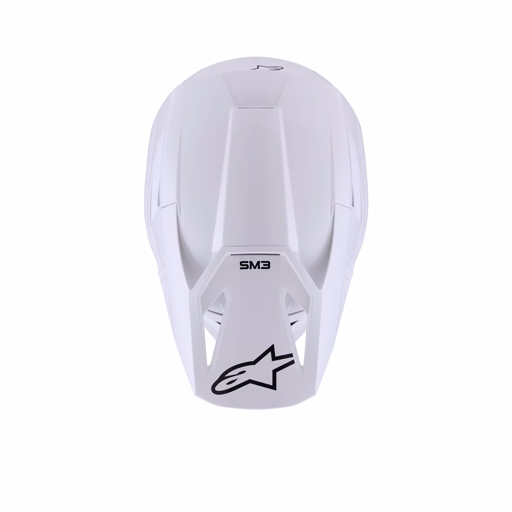 Alpinestars S-M3 Motocross Helmet White Gloss
