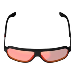 Leatt TheViz Andes Sunglasses - Satin Black Polarized Red (14 VLT) - Image 5