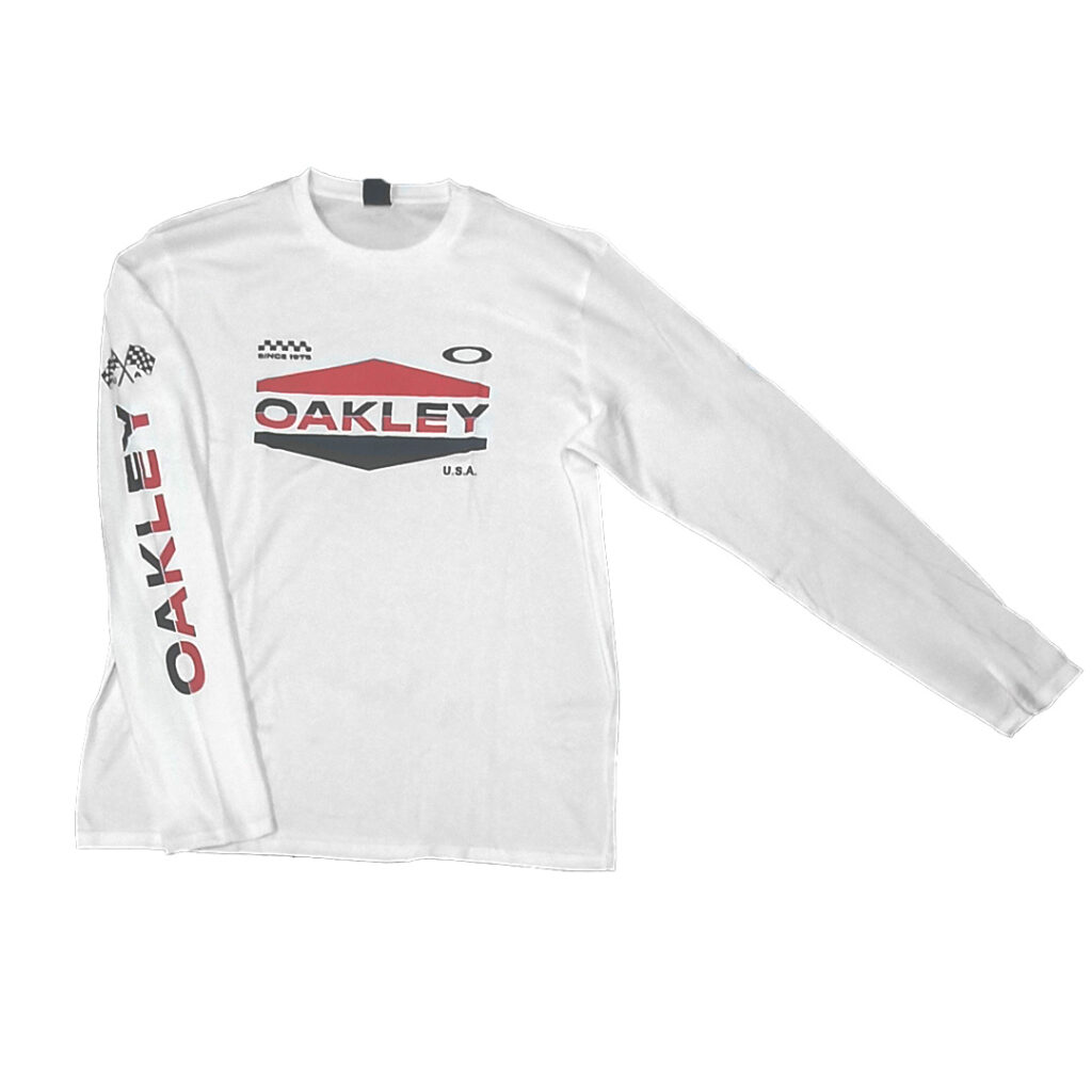 Oakley Motocross Long Sleeve Tee White