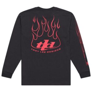 Troy Lee Designs Torched Long Sleeve Tee Carbon - Image 4