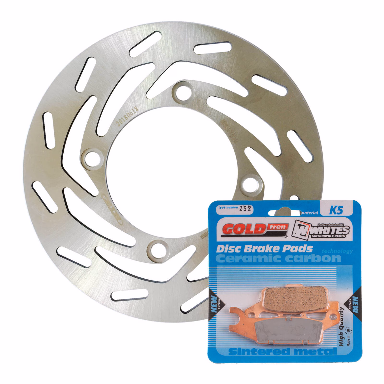 Brake Disc & Pad Front Kit - Yamaha YFM700FAP '07-'20 - Left - Image 1