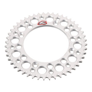 Renthal Sprocket Rear Silver 48T Alloy 7075 T6 Grooved - Image 2