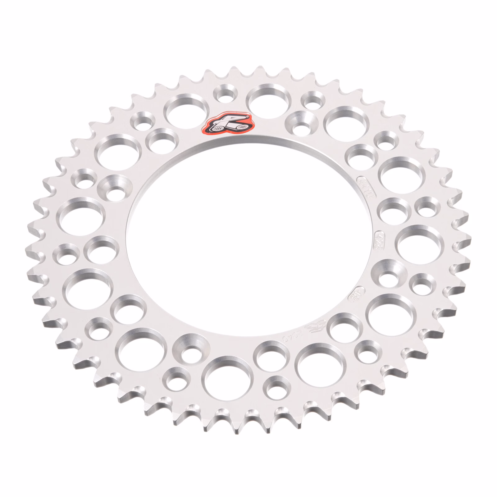 Renthal Sprocket Rear Silver 48T Alloy 7075 T6 Grooved - Image 2