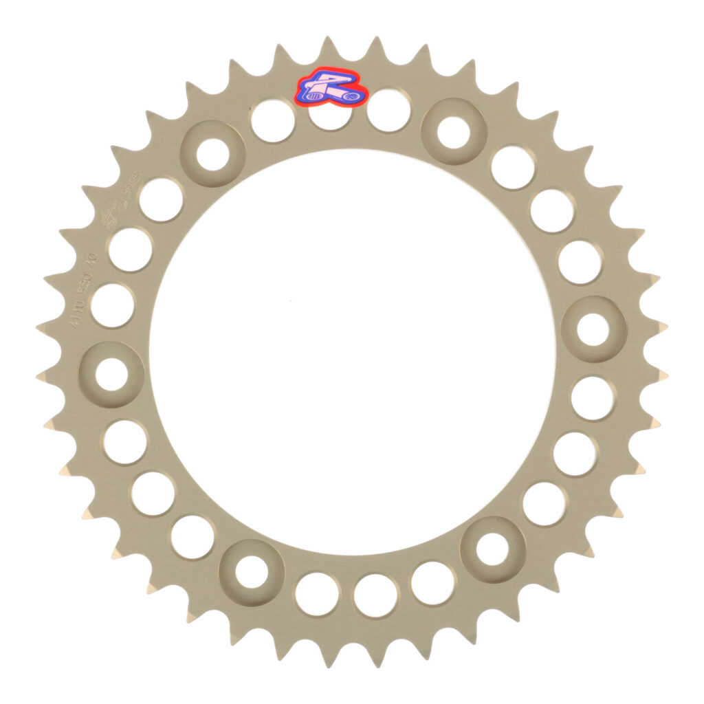 Renthal Sprocket Rear Silver 40T Alloy 7075 T6 Grooved Honda