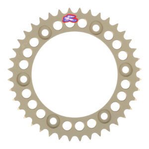 Renthal Sprocket Rear Silver 40T Alloy 7075 T6 Grooved Honda - Image 1