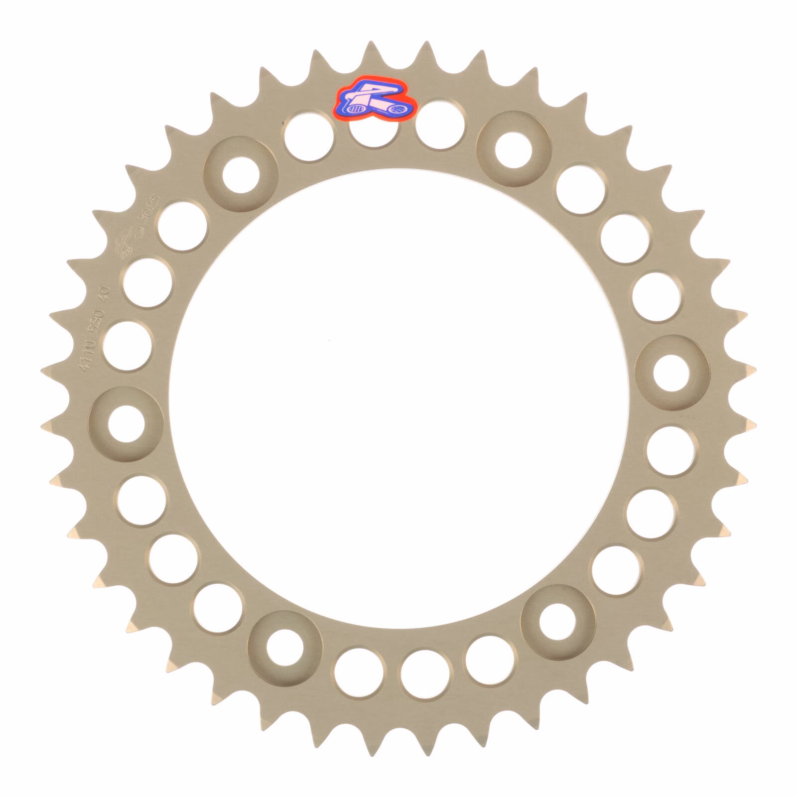 Renthal Sprocket Rear Silver 40T Alloy 7075 T6 Grooved Honda - Image 1