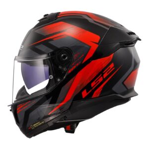 LS2 FF808 Stream II Fury Road Helmet Black / Red - Image 2