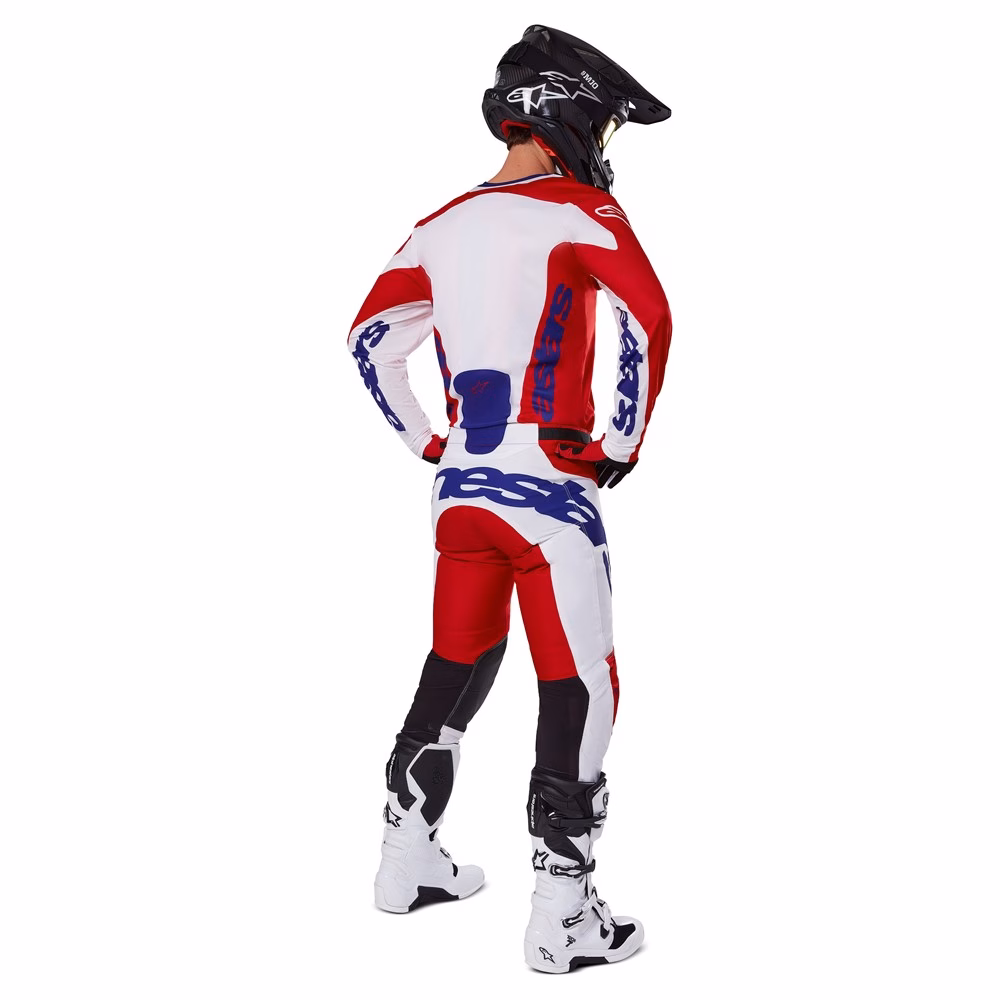 Alpinestars Racer Veil Motocross Jersey Bright Red/White