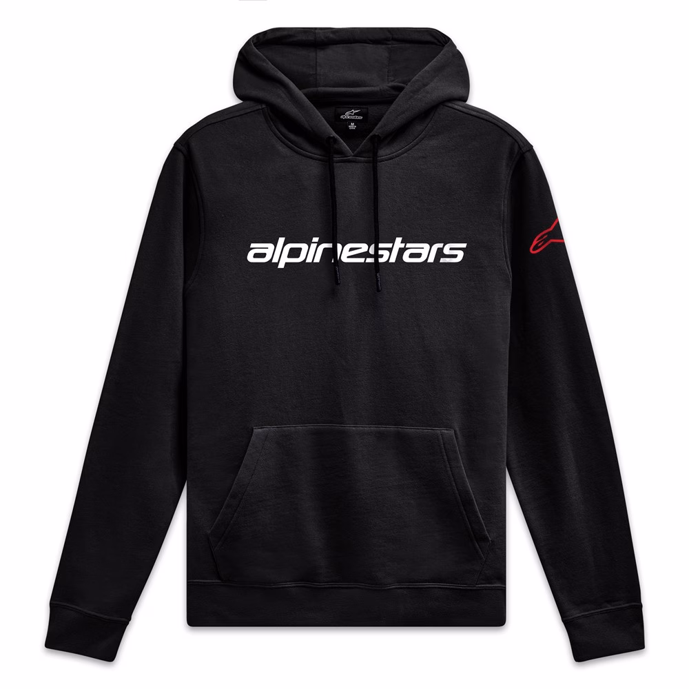 Alpinestars Linear Wordmark Hoodie v3 Black/White/Red
