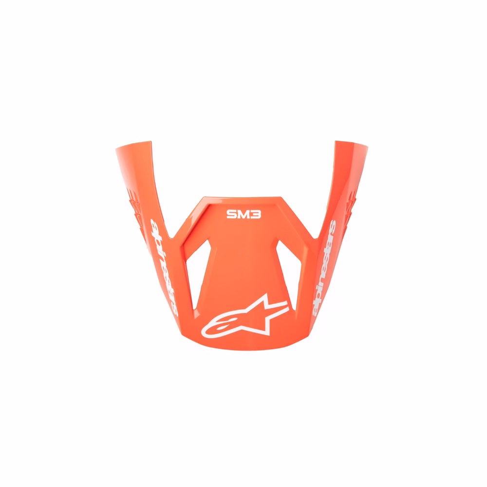 Alpinestars S-M3 Radium Visor Black/Red Fluoro/White Gloss