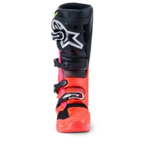 Alpinestars Tech-7 Motocross Boots Black/Red Fluoro/Pink Fluoro - Image 4