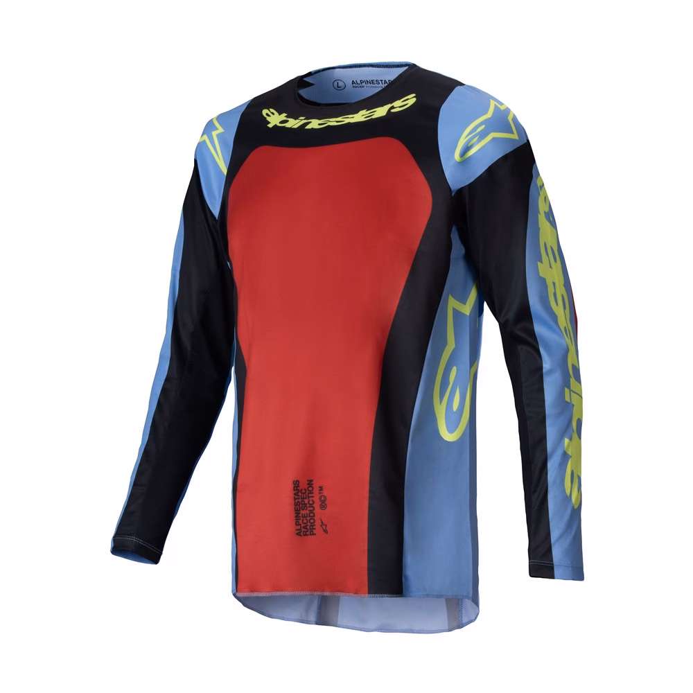 Alpinestars Racer Ocuri Motocross Jersey Blue/Red/Yellow Fluoro