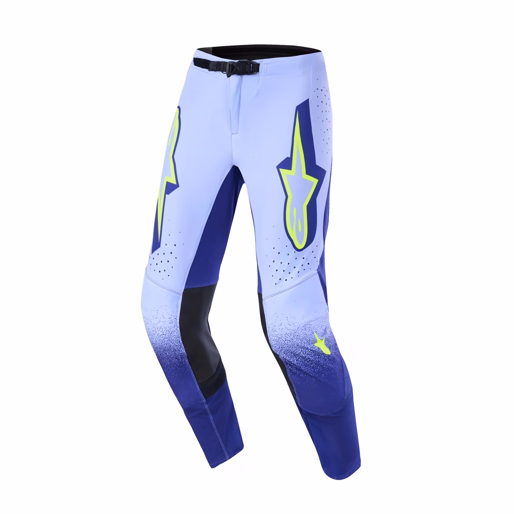 Alpinestars Supertech Scenz Motocross Pants Purple/Yellow Fluoro