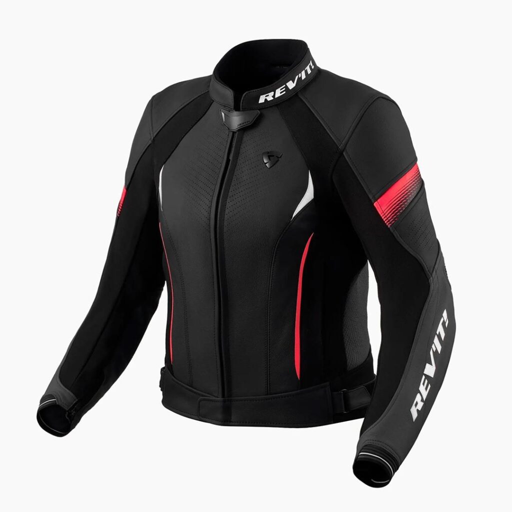 REV'IT! Xena 4 Leather Road Jacket Ladies Black/Pink