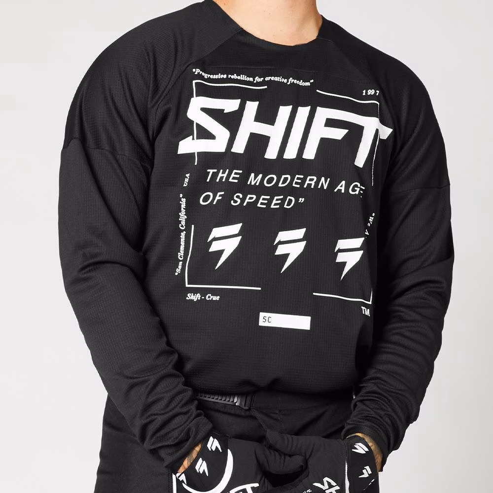 Shift White Label Bliss Motocross Jersey Black/White