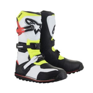 Alpinestars Tech-T Trials Boot White/Red/Yellow Fluoro - Image 1