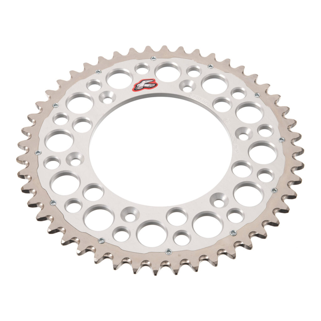 Renthal Sprocket Twinring Silver 48T Bi-Metal Grooved