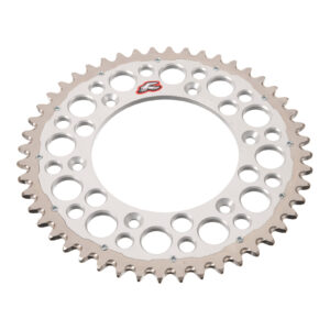 Renthal Sprocket Twinring Silver 48T Bi-Metal Grooved - Image 2