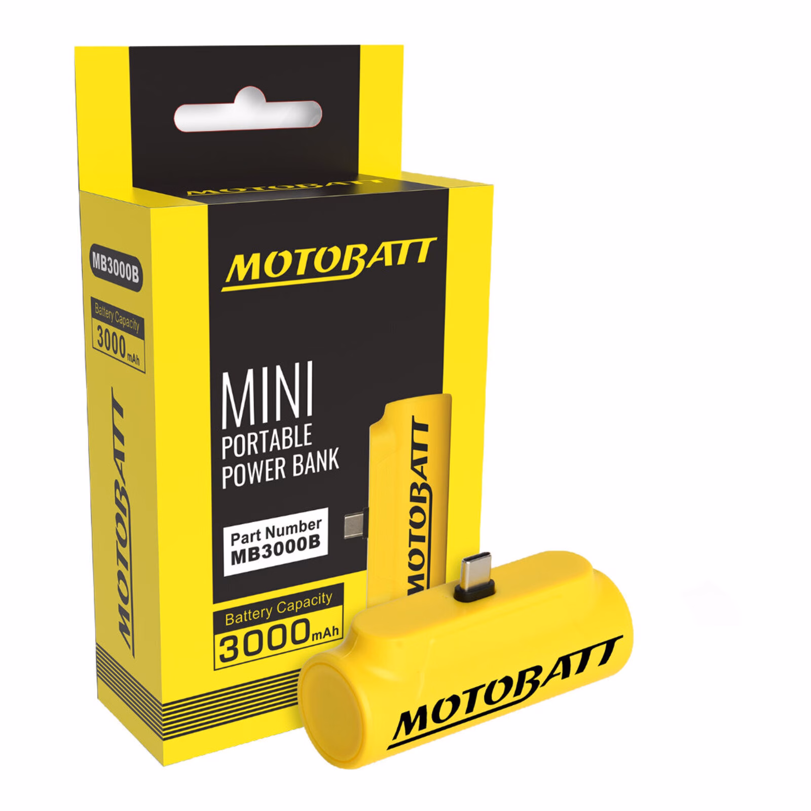 Motobatt Lithium Mini Portable Power Bank 3000mAh - Image 1