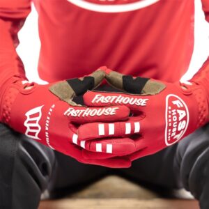 Fasthouse Speed Style Ramble Motocross Gloves Red - Image 6